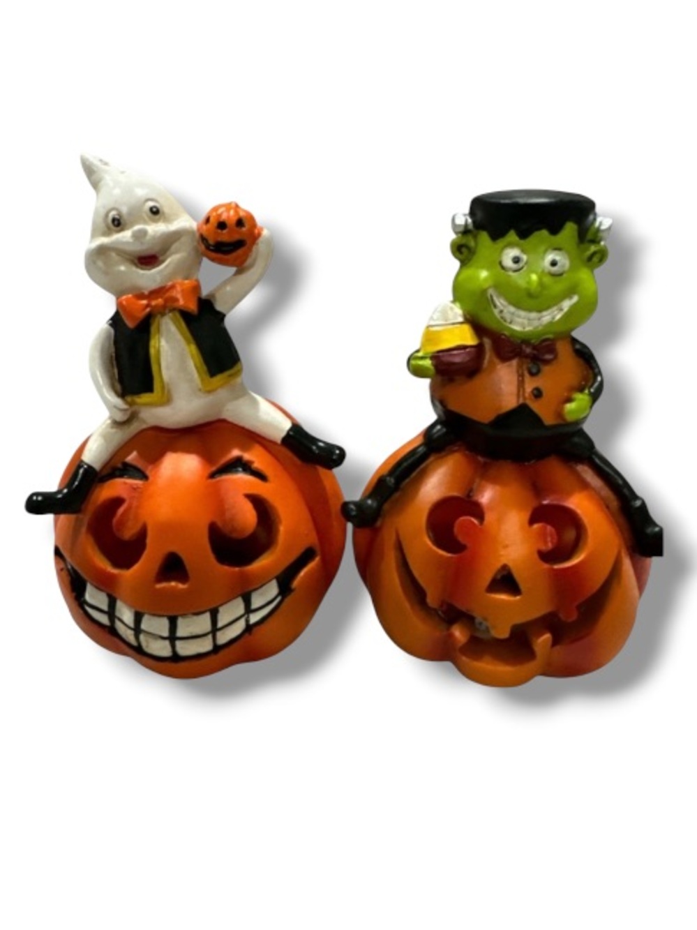 Halloween Retro Whimsical Ghost Pumpkin Frankenstein LED Light Up Decor